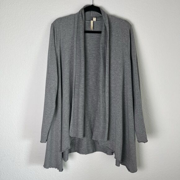 Pure Jill Cardigan Gray open front XL 227 - Picture 1 of 4